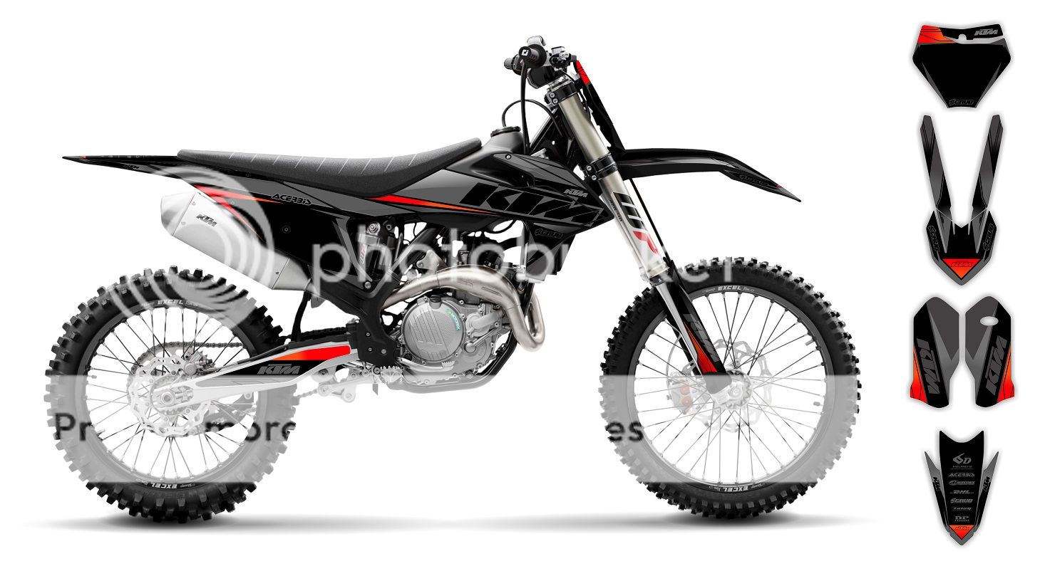 KTM Dekor SX SXf 125 150 250 300 350 450 2019 2020 '19 '20 XC XCf